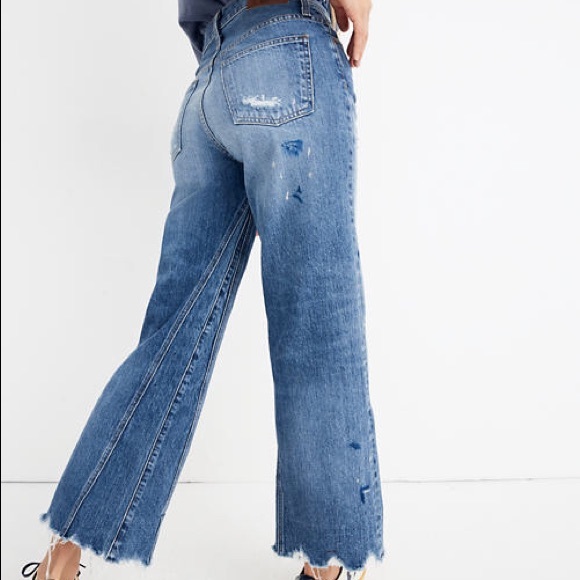 NWT Rivet & Thread Paint Splatter Wide Leg Jeans - Picture 9 of 12